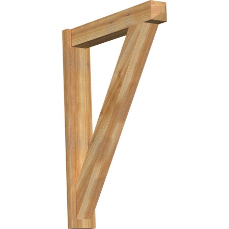 Ekena Millwork Traditional Craftsman Rough Sawn Outlooker, Western Red Cedar, 6"W x 32"D x 44"H OUT06X32X44TRA04RWR